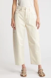 Rag & Bone Charlie Barrel-leg Jeans In Ecru
