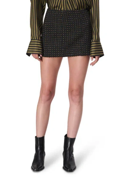 Rag & Bone Christine Tweed Miniskirt In Black Multi