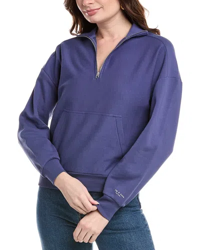 Rag & Bone City 1/2-zip Pullover In Purple