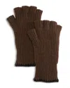 Rag & Bone Clarkson Fingerless Gloves In Slate Brown