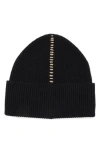 Rag & Bone Clarkson Wool Blend Beanie In Black