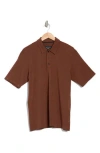 Rag & Bone Classic Cotton Slub Jersey Polo In Morel