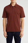 Rag & Bone Classic Cotton Slub Jersey Polo In Spiceplum