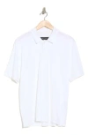 Rag & Bone Classic Cotton Slub Jersey Polo In White