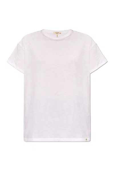 Rag & Bone Mini Slub Crew-neck T-shirt In White