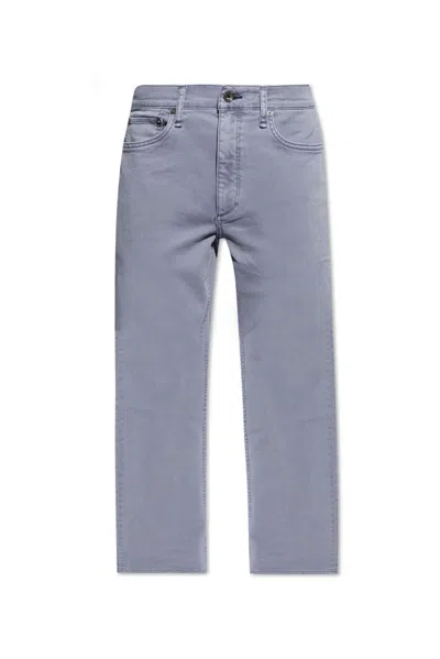 Rag & Bone Mid-rise Straight-leg Jeans In Blue
