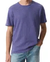 Rag & Bone Flame Classic Fit Short Sleeve Tee In Heron Blue