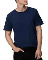 Rag & Bone Classic Flame Slub Cotton T-shirt In Navy