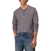 Rag & Bone Cotton-jersey Henley T-shirt In Dark Grey