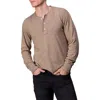 Rag & Bone Classic Flame Henley Tee In Desert
