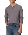 Rag & Bone Classic Flame Henley Tee In Dark Gray