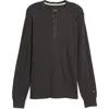 Rag & Bone Classic Slim Fit Henley In Black
