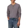 Rag & Bone Classic Flame Henley Tee In Maroon