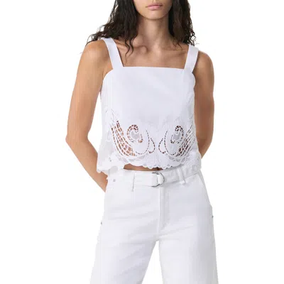 Rag & Bone Clem Lace Tank White
