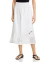Rag & Bone Clem Lace Midi Skirt In White