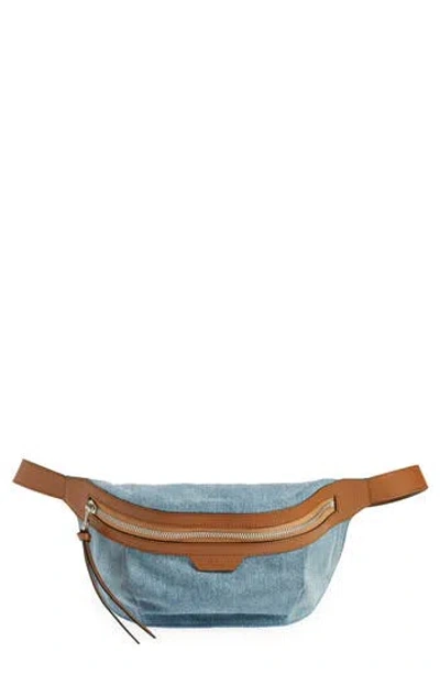 Rag & Bone Commuter Denim Belt Bag In Dnm