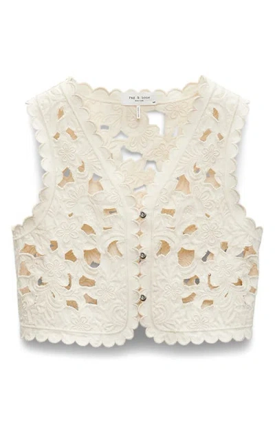 RAG & BONE RAG & BONE CORALIE FLORAL CUTOUT VEST