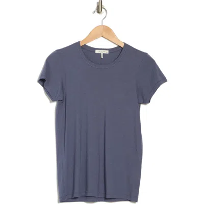 Rag & Bone Core Crewneck Cotton T-shirt In Blunight