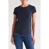 Rag & Bone Core Crewneck Cotton T-shirt In Navy