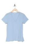 Rag & Bone Core V-neck T-shirt In Blue Fog