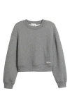 Rag & Bone Vintage Terry Sweatshirt Hthrgry In Heather Grey