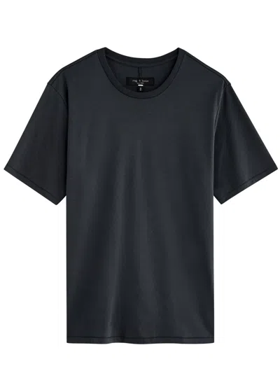 Rag & Bone Cotton T-shirt In Navy