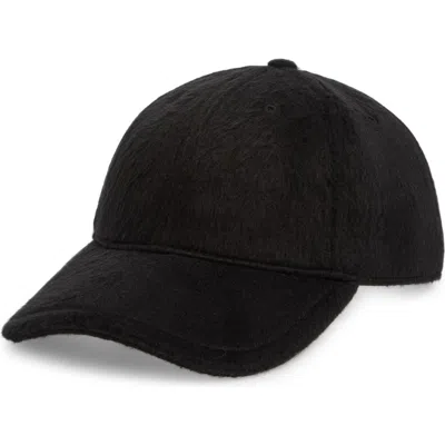 Rag & Bone Cozy Baseball Cap In Blk