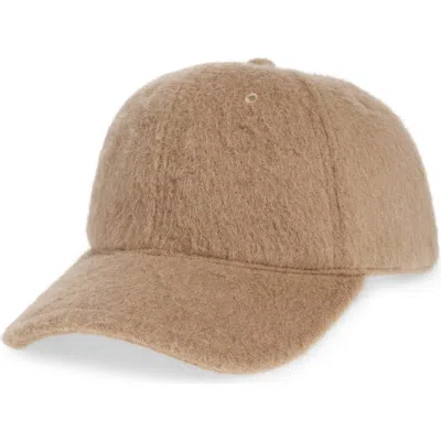 Rag & Bone Cozy Baseball Cap In Camel