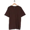 Rag & Bone Crewneck Cotton Blend T-shirt In Espresso