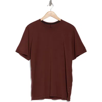 Rag & Bone Crewneck Cotton Blend T-shirt In Spice Plum