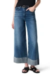 Rag & Bone Sofie High-rise Wide-leg Ankle Cuff Jeans In Atlantic