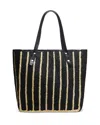 Rag & Bone Daily Straw Tote In Black Multi