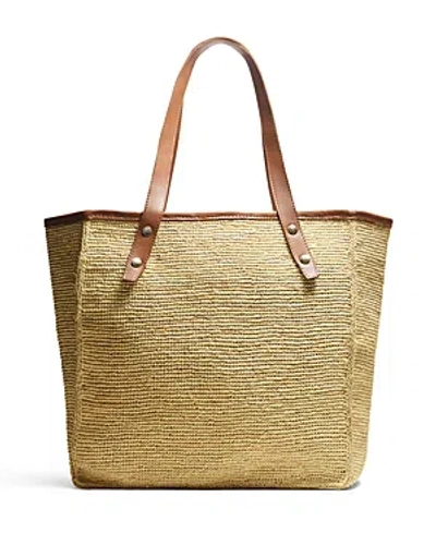 Rag & Bone Beige Daily Straw Tote In Natural