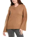 Rag & Bone Danica Wool-blend Polo Jumper In Brown