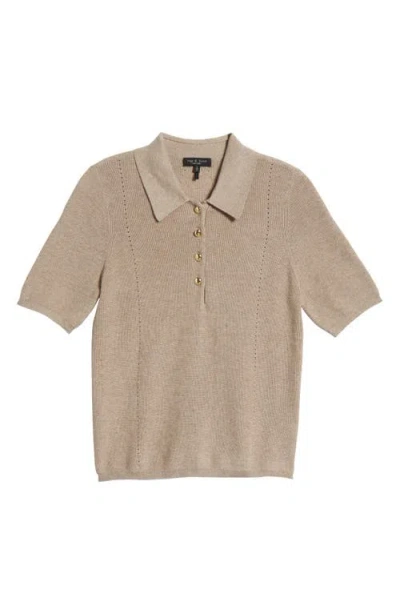 RAG & BONE RAG & BONE DARCEY COTTON & CASHMERE POLO SWEATER
