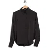 Rag & Bone Darla Long Sleeve Button-up Shirt In Black
