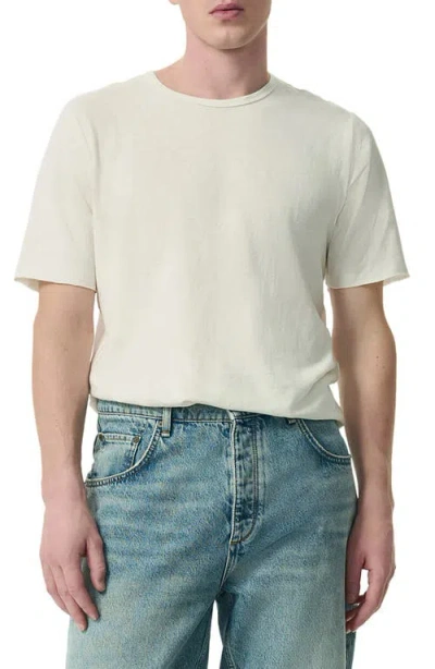 Rag & Bone Devin Hemp & Organic Cotton T-shirt In Chalk