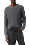 Rag & Bone Dexter Acid Wash Crewneck Sweater In Ink Blue