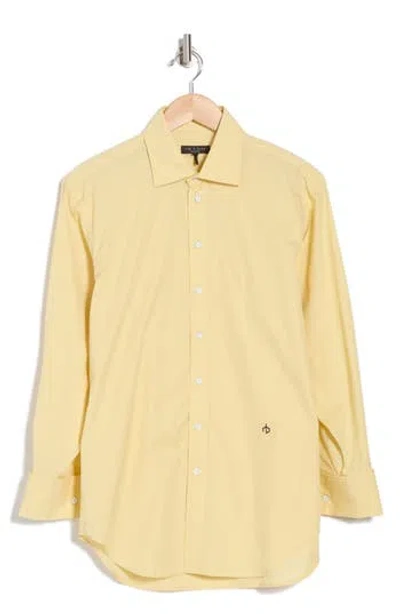 Rag & Bone Diana Cotton Poplin Button-up Shirt In Yellow