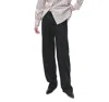 Rag & Bone Donovan Linen Blend Wide Leg Pants In Black