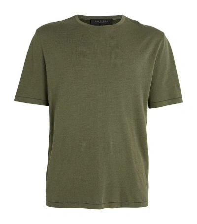 Rag & Bone Double-faced Banks T-shirt In Green