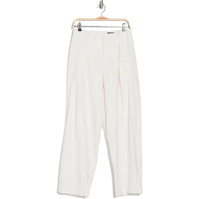Rag & Bone Douglas Pinstripe High Waist Pants In Ivory Stripe