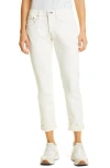 Rag & Bone Dre Loopback Boyfriend Jeans In Ecru