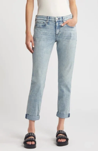 Rag & Bone Dre Womens Stretch Denim Boyfriend Jeans In Multi