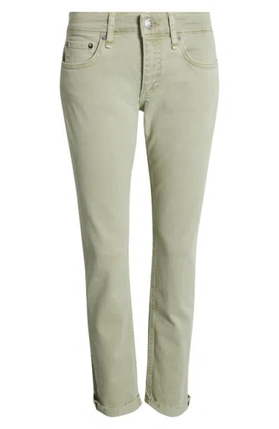 Rag & Bone Dre Low-rise Slim Boyfriend Jeans In Eucalyptus