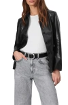 Rag & Bone Drew Faux Leather Blazer In Black