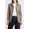 Rag & Bone Drew Houndstooth Blazer In Tan Multi