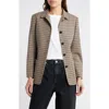 Rag & Bone Drew Houndstooth Blazer In Tan Multi