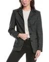 Rag & Bone Drew Wool-blend Blazer In Green