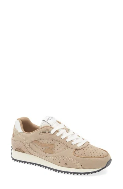 Rag & Bone Drift Runner In Taupe Suede